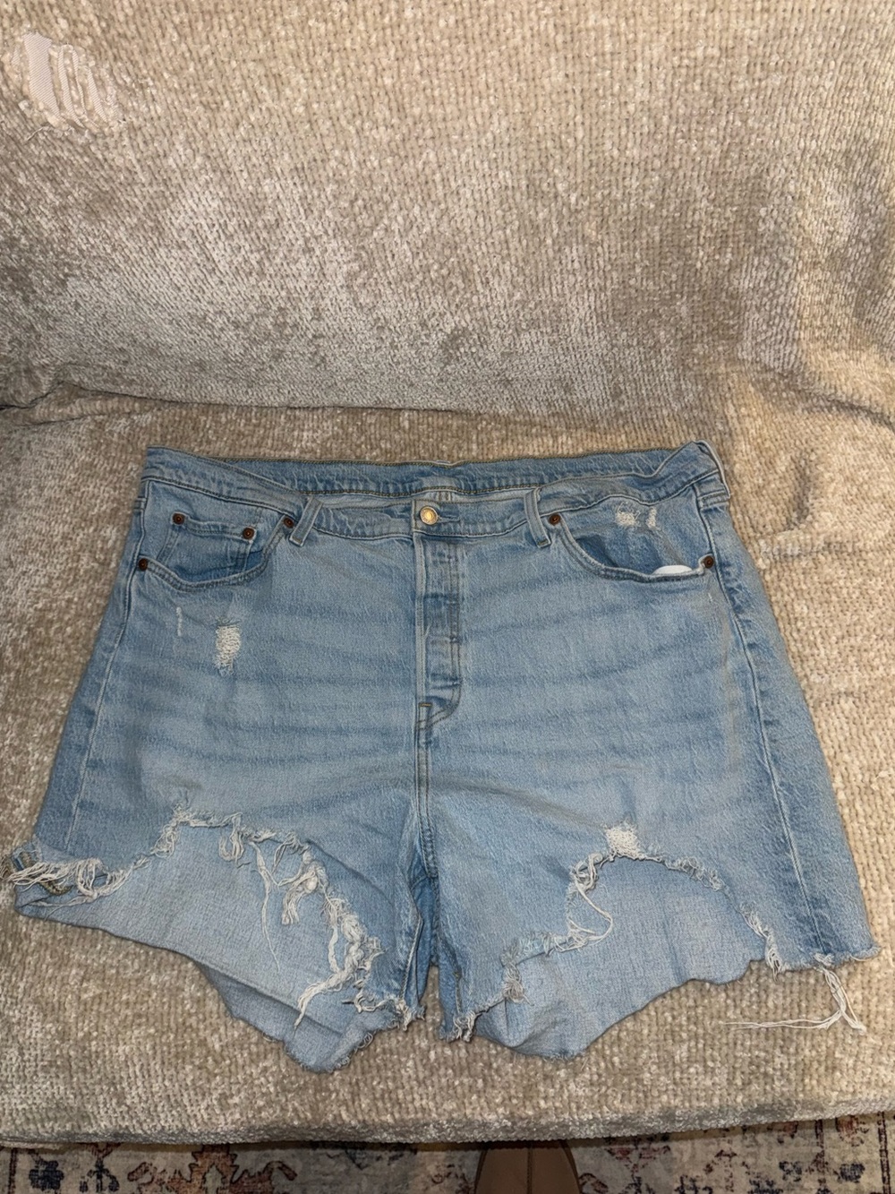 Levi’s Distressed Denim Shorts